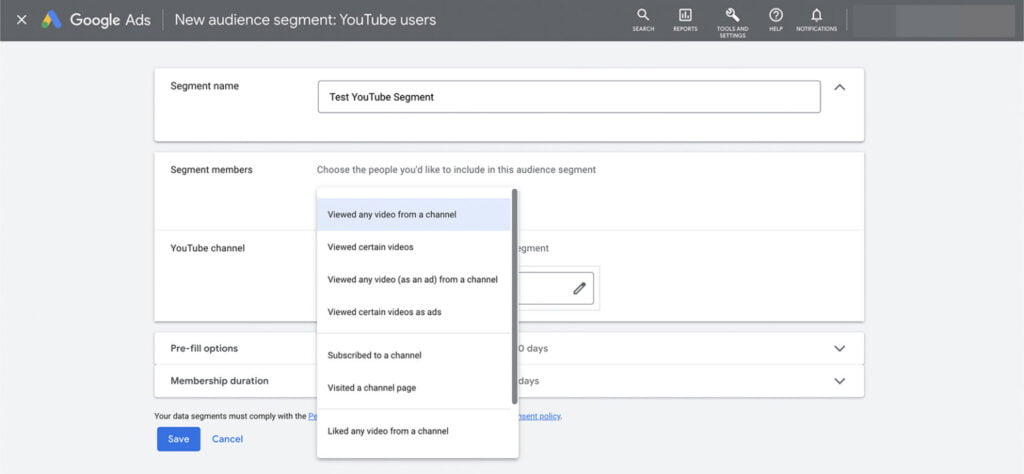 Targeting Using YouTube Content and Engagement